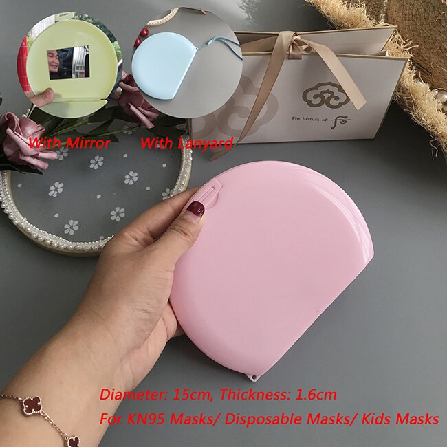Mask Container Box Face Mask Storage Case Surgical Mask Container Disposable Face Mask Container Face Mask Storage Holder Case