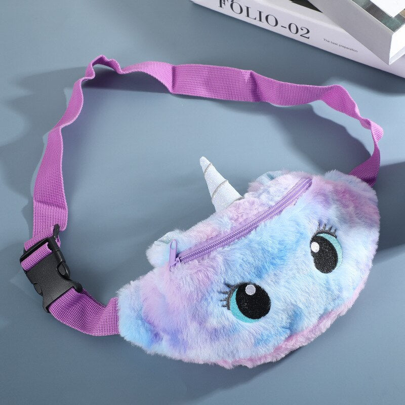 Kid Waist Bag For Girl Boy Cute Fanny Cartoon Dinosaur Chest Bag Children Belt Bag Money Pouch Baby Zipper Waist Pack Bum Bag