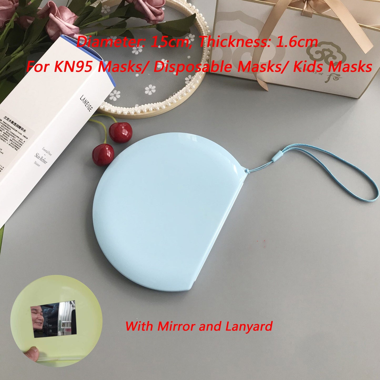 Mask Container Box Face Mask Storage Case Surgical Mask Container Disposable Face Mask Container Face Mask Storage Holder Case