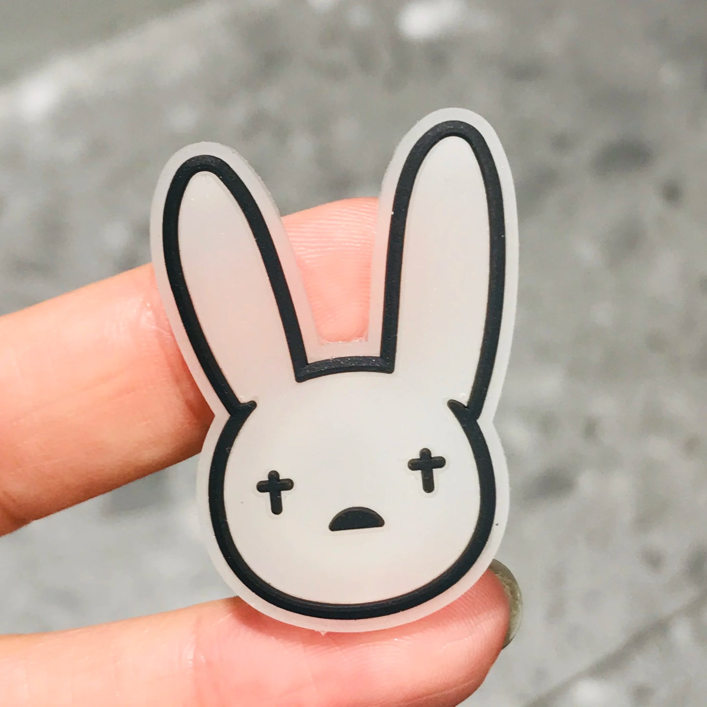 1Pcs Luminous Bad Bunny Rabbit Planet PVC Shoe Charms Noctilucent Star Glowing Shoe Accessories DIY Wristband Kid Gift