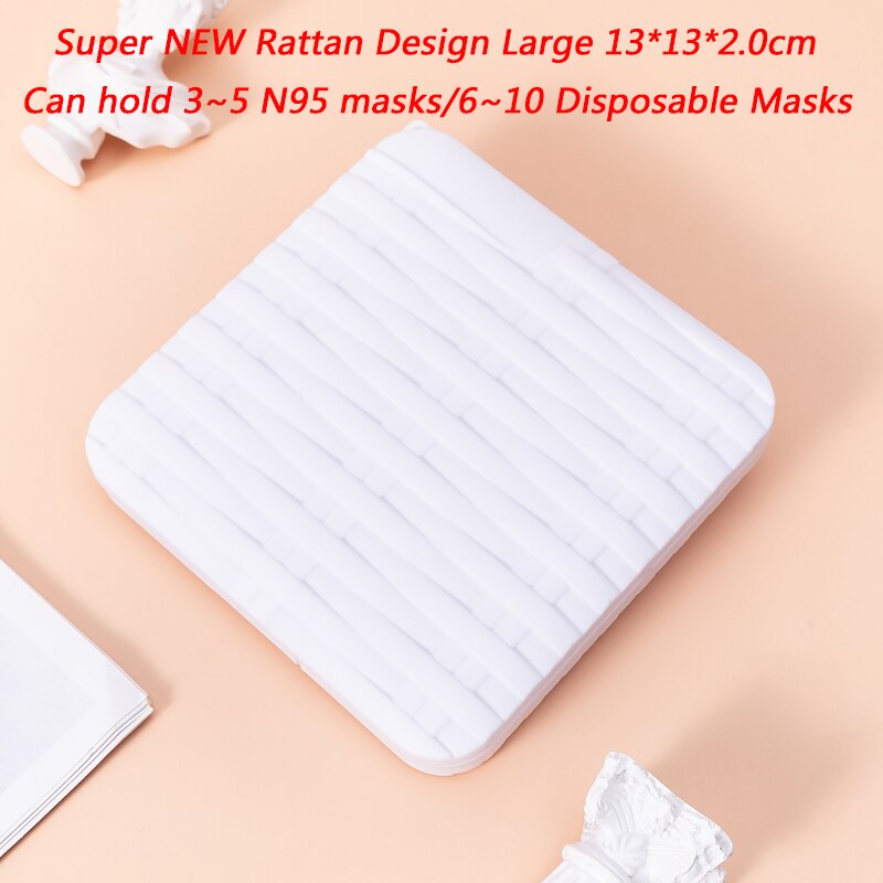 Mask Container Box Face Mask Storage Case Surgical Mask Container Disposable Face Mask Container Face Mask Storage Holder Case