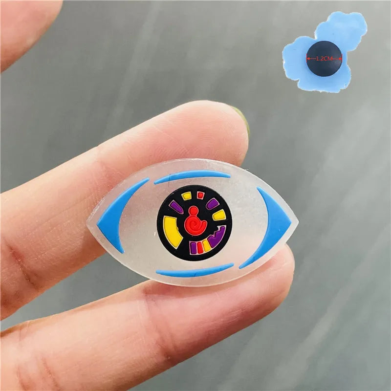 1Pcs Luminous Bad Bunny Rabbit Planet PVC Shoe Charms Noctilucent Star Glowing Shoe Accessories DIY Wristband Kid Gift