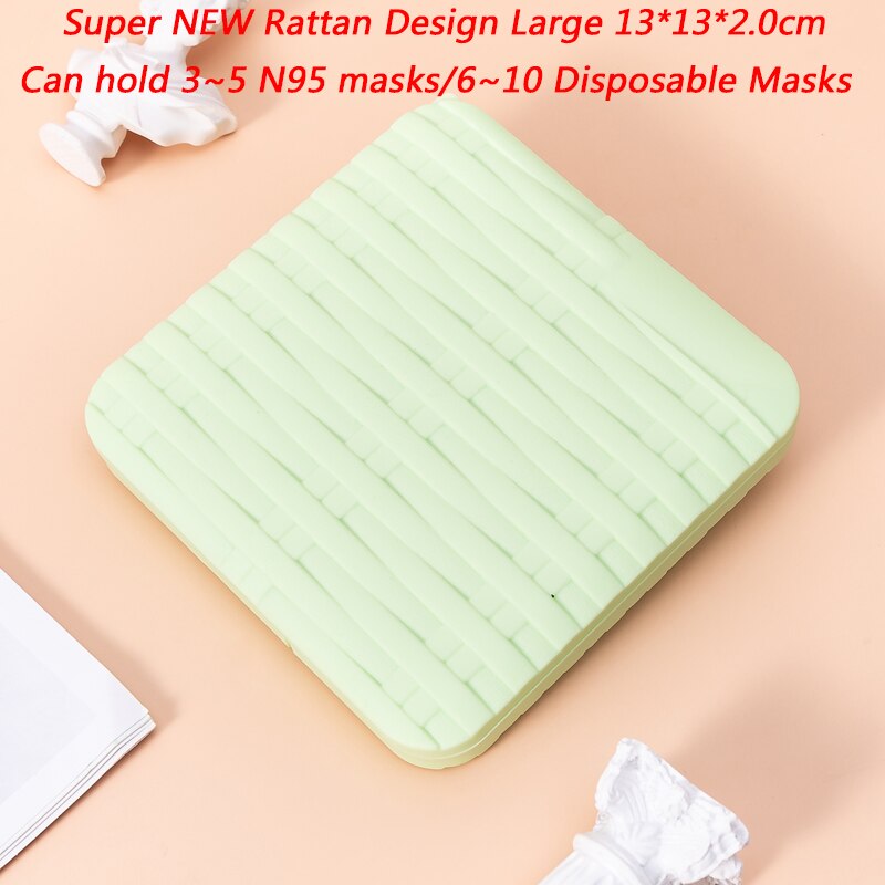Mask Container Box Face Mask Storage Case Surgical Mask Container Disposable Face Mask Container Face Mask Storage Holder Case