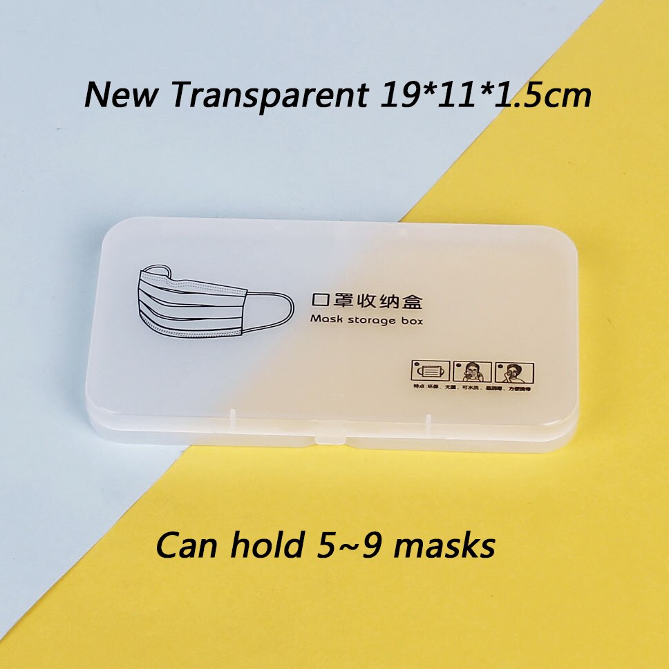 Mask Container Box Face Mask Storage Case Surgical Mask Container Disposable Face Mask Container Face Mask Storage Holder Case