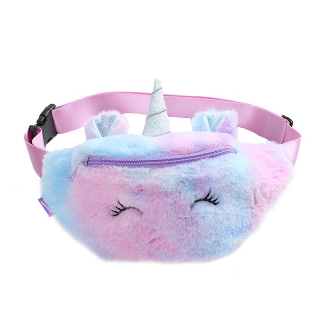Kid Waist Bag For Girl Boy Cute Fanny Cartoon Dinosaur Chest Bag Children Belt Bag Money Pouch Baby Zipper Waist Pack Bum Bag