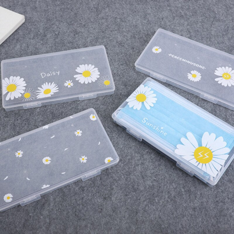Mask Container Box Face Mask Storage Case Surgical Mask Container Disposable Face Mask Container Face Mask Storage Holder Case