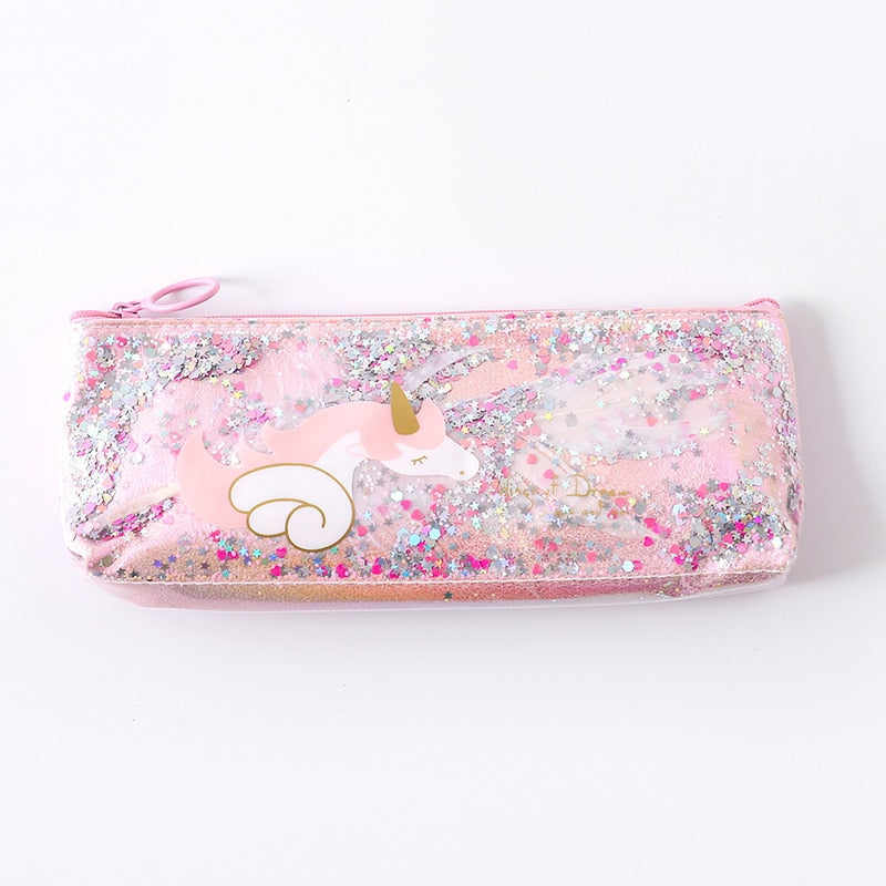 1 Pcs Kawaii Pencil Case Unicorn Wing Gift Estuches School Pencil Box Pencilcase Pencil Bag School Supplies Stationery