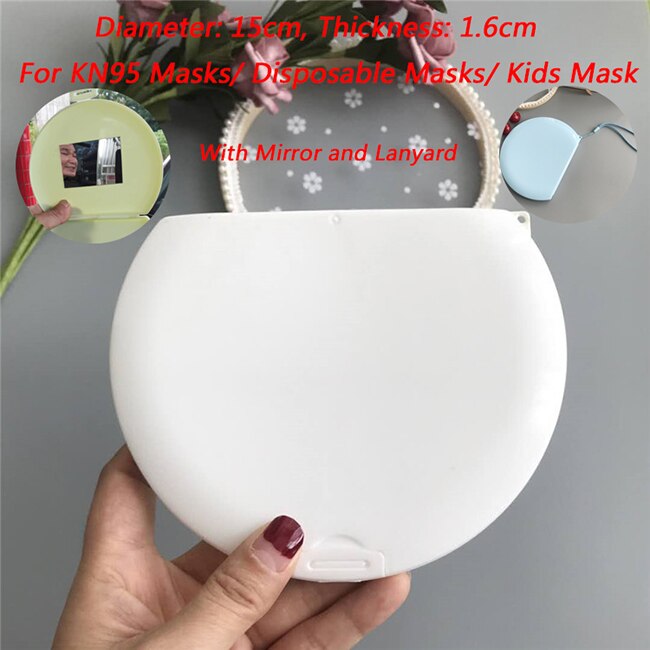 Mask Container Box Face Mask Storage Case Surgical Mask Container Disposable Face Mask Container Face Mask Storage Holder Case