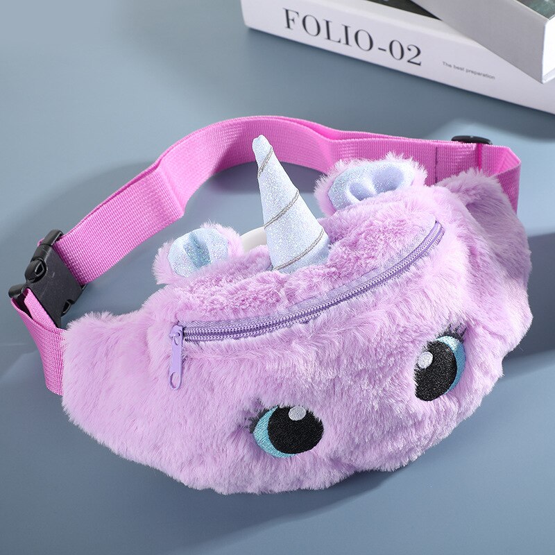 Kid Waist Bag For Girl Boy Cute Fanny Cartoon Dinosaur Chest Bag Children Belt Bag Money Pouch Baby Zipper Waist Pack Bum Bag