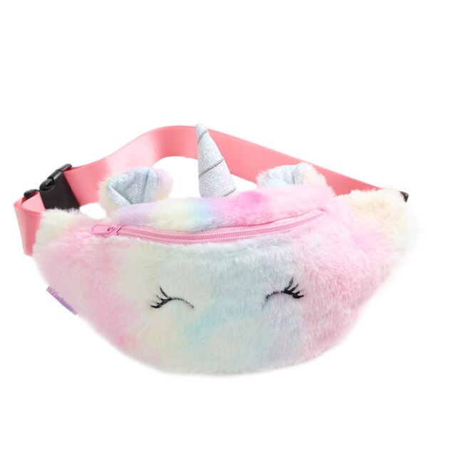 Kid Waist Bag For Girl Boy Cute Fanny Cartoon Dinosaur Chest Bag Children Belt Bag Money Pouch Baby Zipper Waist Pack Bum Bag