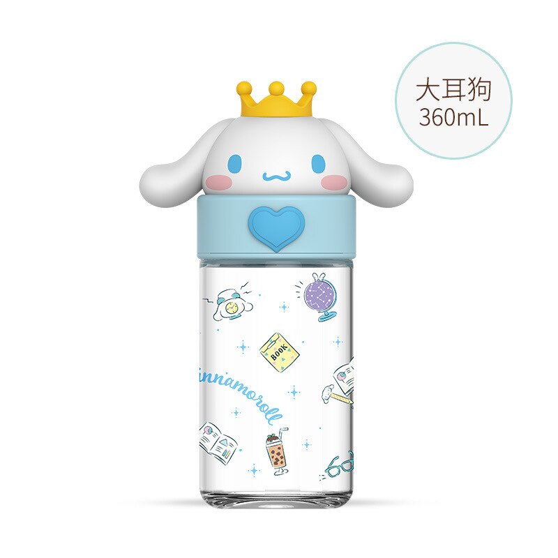 350ML Sanrio Cinnamoroll Anime Kuromi Melody Thermos Mug Cartoon Kawaii Sports Water Bottle Coffee Cup Kids Water Bottle Gift