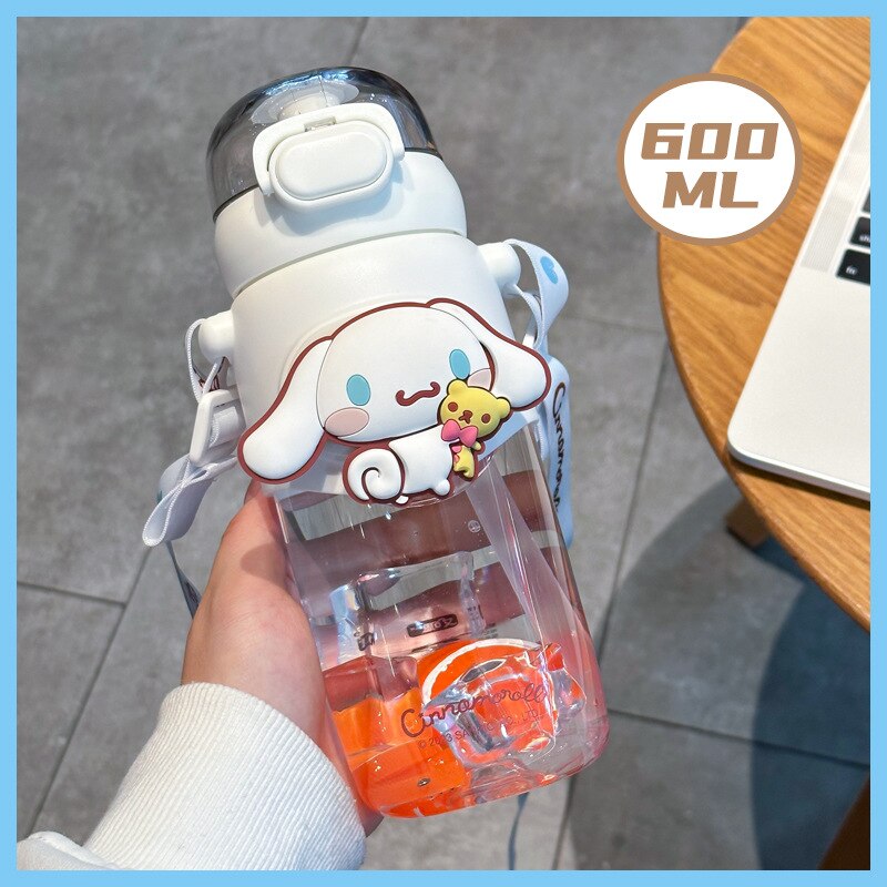 350ML Sanrio Cinnamoroll Anime Kuromi Melody Thermos Mug Cartoon Kawaii Sports Water Bottle Coffee Cup Kids Water Bottle Gift
