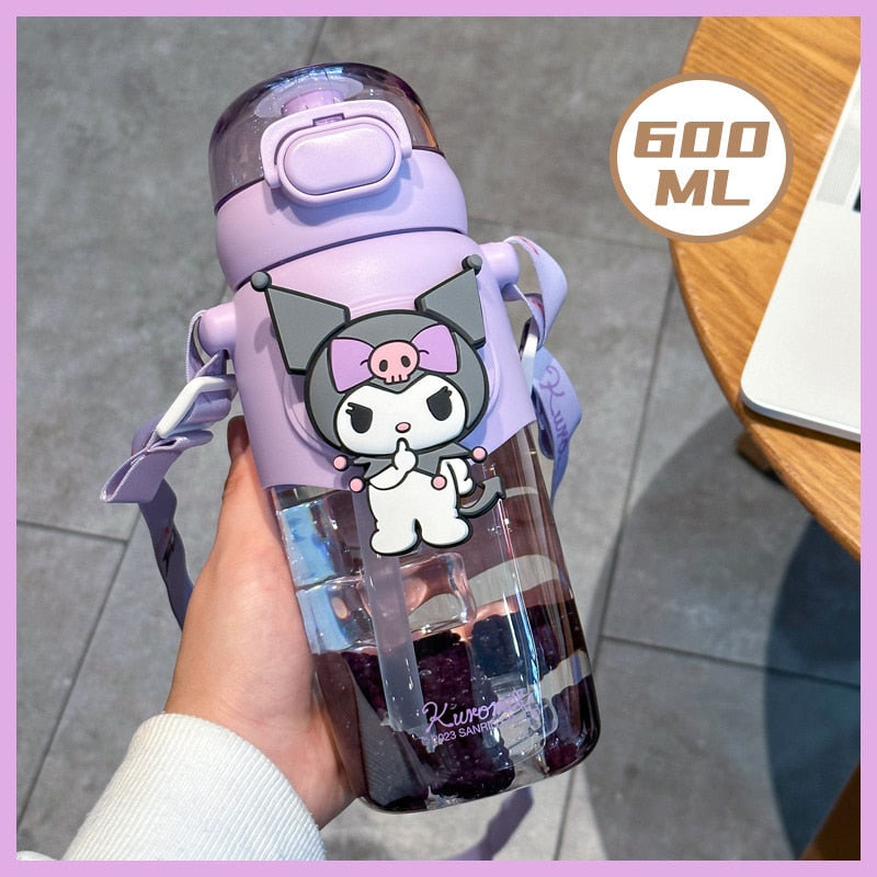 350ML Sanrio Cinnamoroll Anime Kuromi Melody Thermos Mug Cartoon Kawaii Sports Water Bottle Coffee Cup Kids Water Bottle Gift