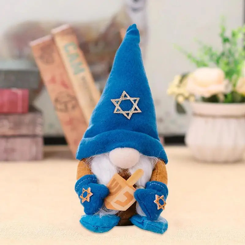 Hanukkah Gnomes Decorations Soft Doll Tabletop Ornament Hanukkah Dwarf Gnomes Decorations For Home Doll Tabletop Ornament