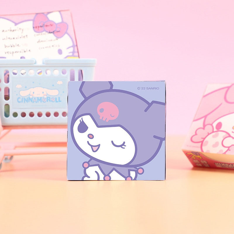 Kawaii Cute Sanrio Convenience Book Mymelody Kuromi Hellokitty Note Book Cute Paste Notepad Stationery Student Stationery