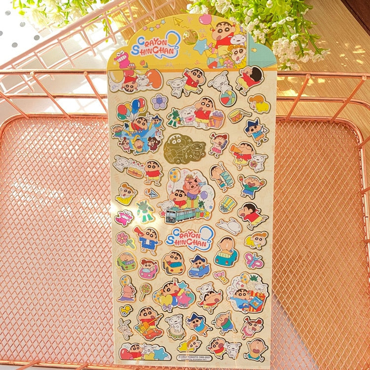New Sanrio Hello Kitty Corner Big-Eared Dog Stickers Cute Gemini Children Stickers Bronzing Palm Stickers Kawaii