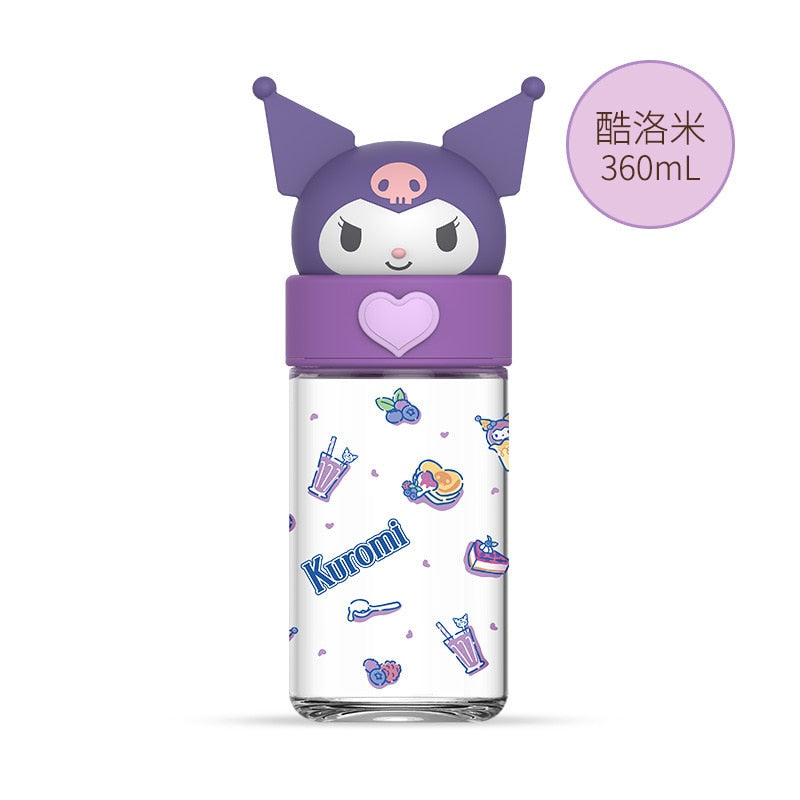 350ML Sanrio Cinnamoroll Anime Kuromi Melody Thermos Mug Cartoon Kawaii Sports Water Bottle Coffee Cup Kids Water Bottle Gift