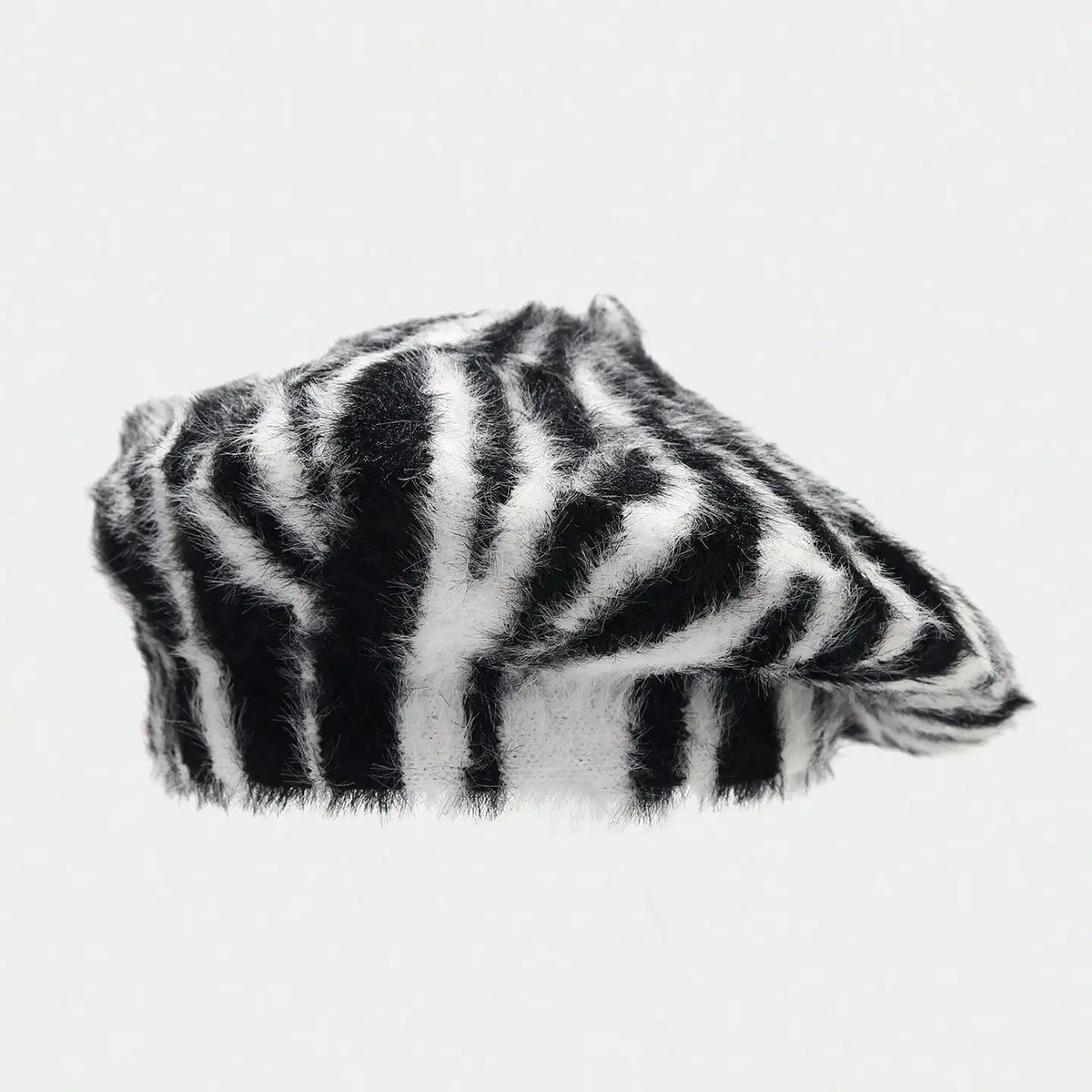 Beret Hat For Women Autumn Winter Fashion Zebra Stripes Artist Hat Street Casual Beret Suitable For Daily Photos Shopping