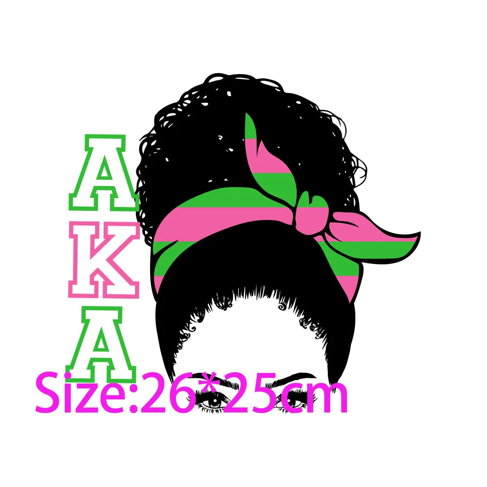 Ready to Press Transfers Custom Alpha Kappa Alpha Black Girls Pretty Girls Magic Women DTF Print
