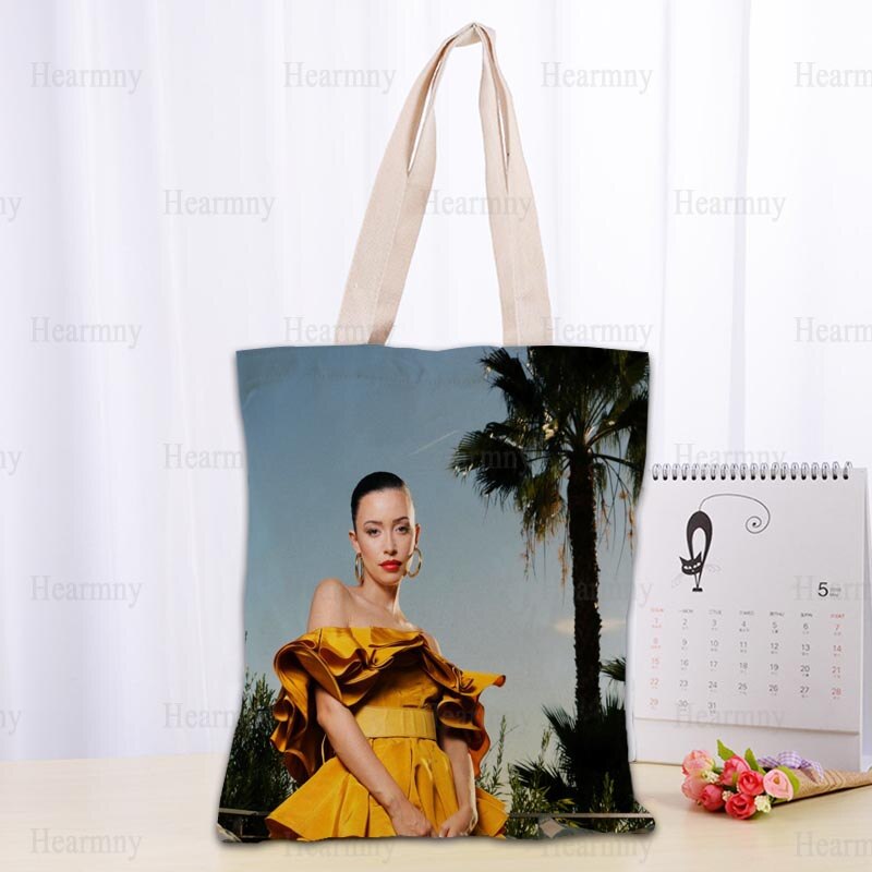 Custom Selena Quintanilla Tote Bag Popular Foldable Shopping Bag Reusable Eco Large Unisex Canvas Fabric Shoulder Bag Tote 0409