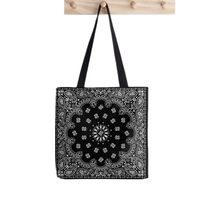 Shopper Day of the Dead Catrina Printed Tote Bag women Harajuku shopper Funny handbag girl Shoulder shopping Lady Canvas Bag