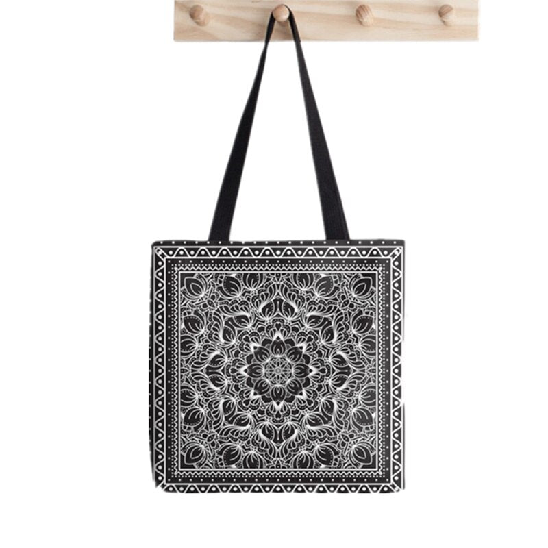 Shopper Day of the Dead Catrina Printed Tote Bag women Harajuku shopper Funny handbag girl Shoulder shopping Lady Canvas Bag