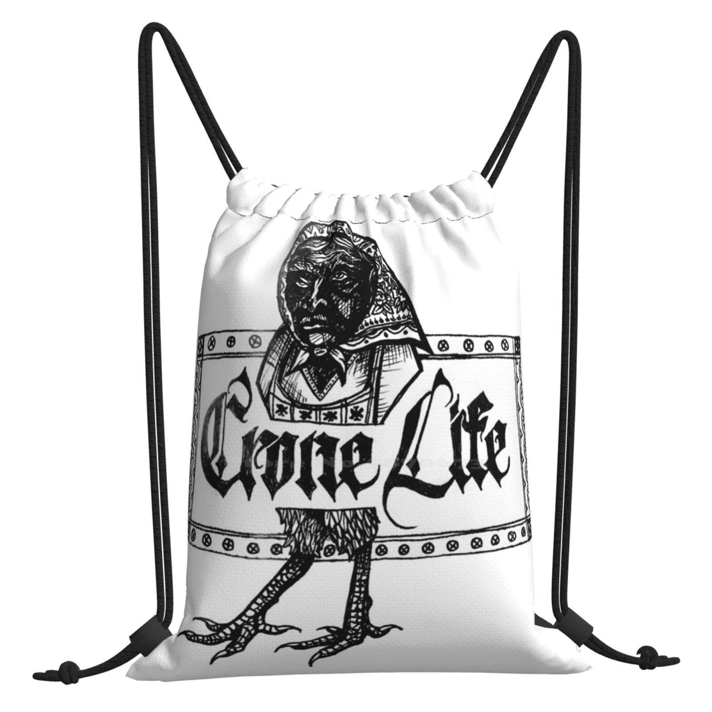 Crone Life Baba Yaga Women Men Teens Laptop Travel School Bags Russia Slav Crone Witch Baba Yaga Babushka Cholo Chicano