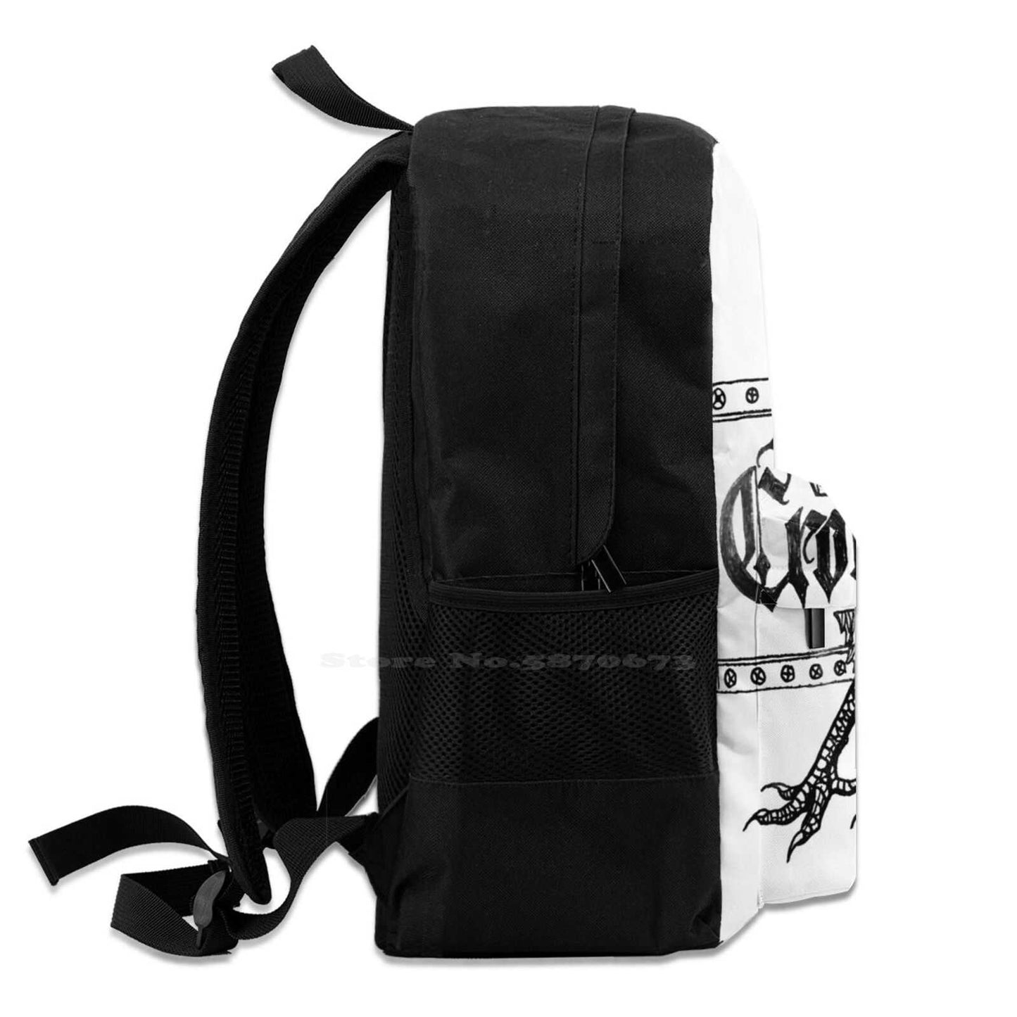 Crone Life Baba Yaga Women Men Teens Laptop Travel School Bags Russia Slav Crone Witch Baba Yaga Babushka Cholo Chicano