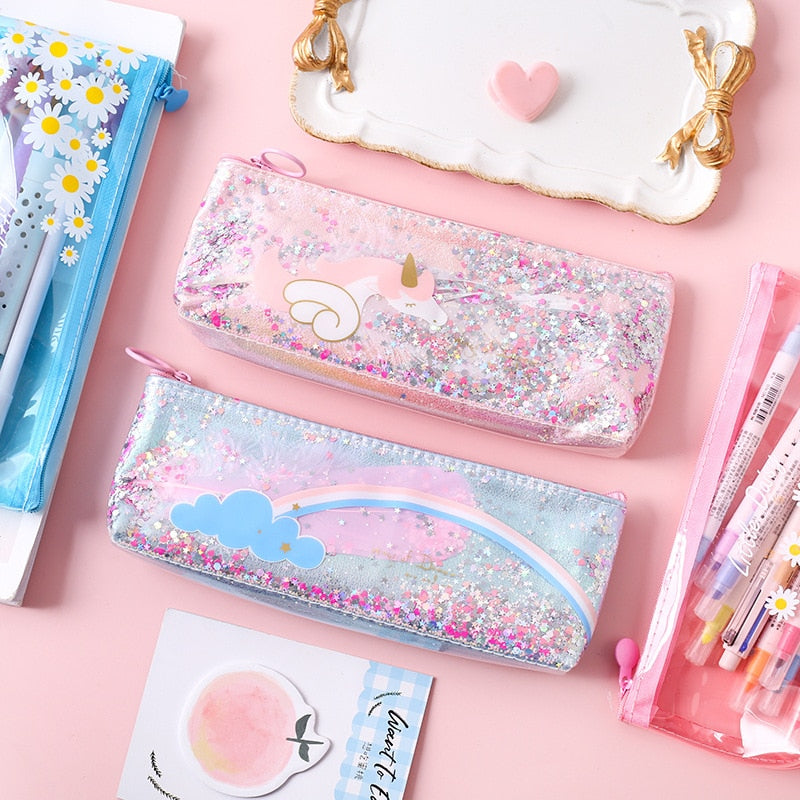 Pencil Case Kawaii Stationery School Supplies Case Stationery Pencil Boxes  1 PC