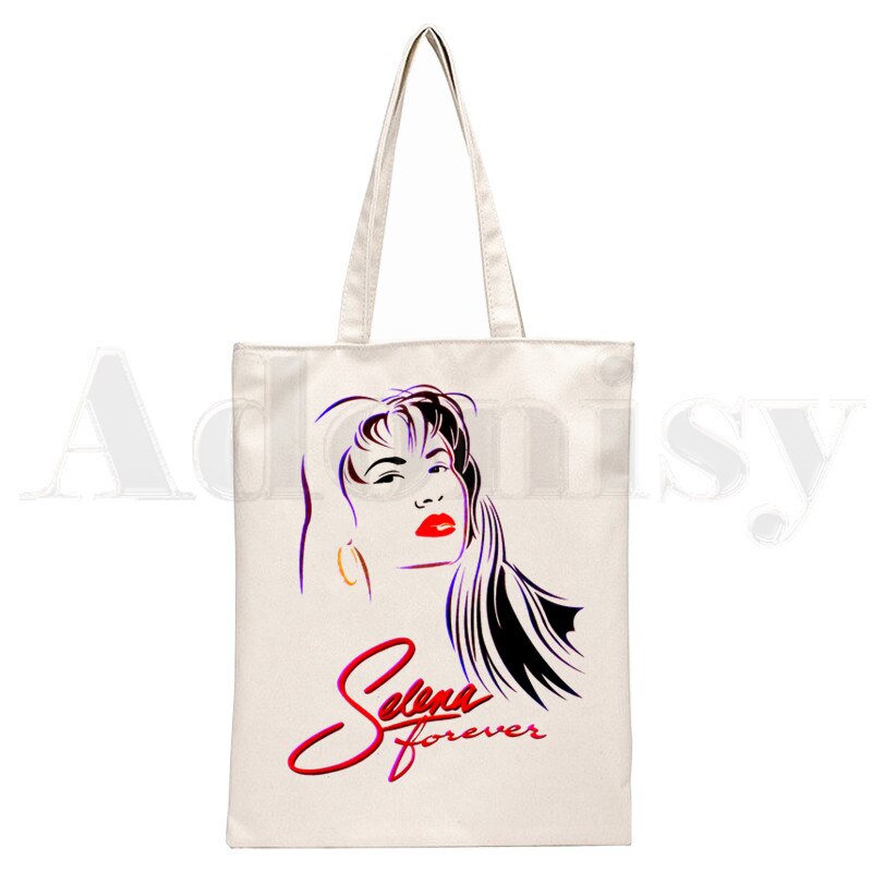Vintage 90s Inspired Selena Quintanilla Trendy Handbags Shoulder Bags Casual Shopping Girls Handbag Women Elegant Canvas Bag