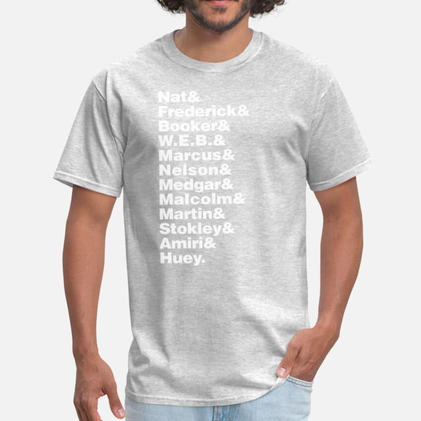 Audacious Men - Womens Crewneck T Shirt Malcolm X X Malcolm Nelson Mandela Marcus Garvey