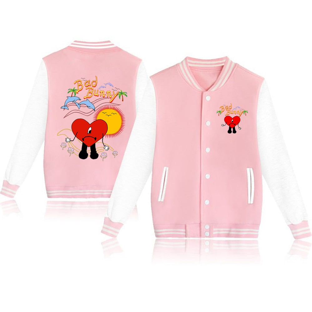 World's Hottest Tour 2022 Un Verano Sin Ti Bad Bunny Jackets Hellfire Club Baseball Jacket Coat Autumn Streetwear