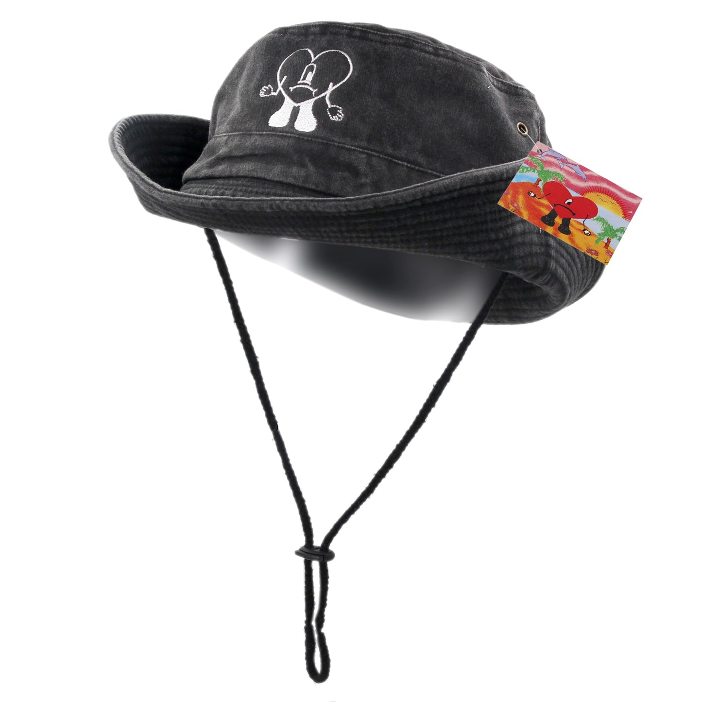 Cotton Embroidered Bad Bunny Fisherman Hats UN VERANO SIN TI Bucket Hat Woman Summer Foldable Sun Hat Man Beach Hat