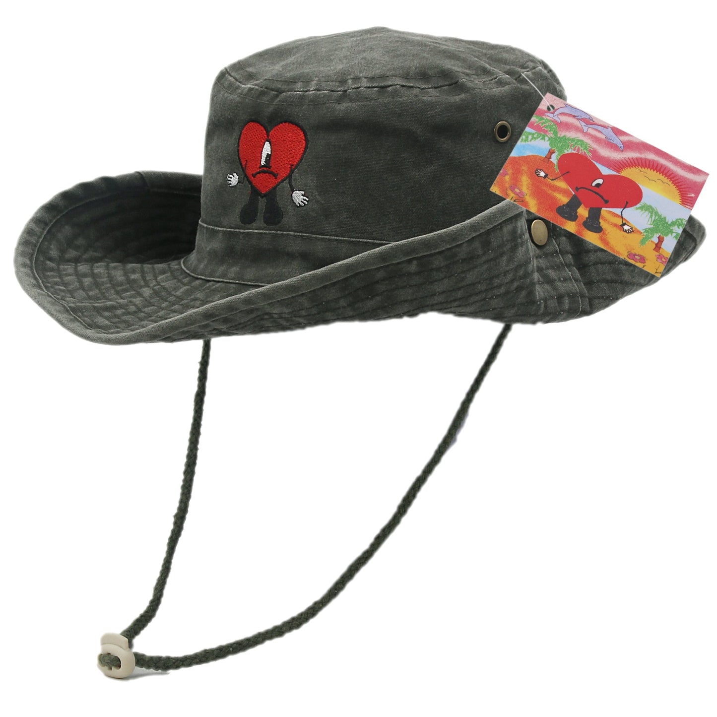 Cotton Embroidered Bad Bunny Fisherman Hats UN VERANO SIN TI Bucket Hat Woman Summer Foldable Sun Hat Man Beach Hat