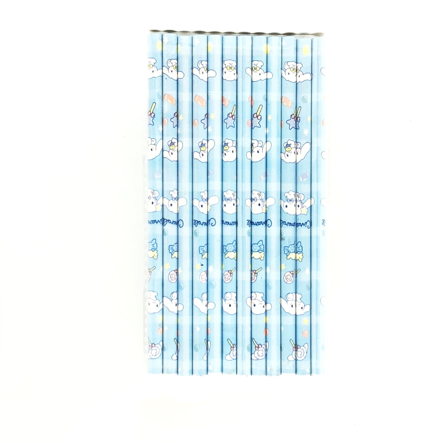 12Pcs Set Sanrio Pencils Students Stationery Pupil Anime My Melody Kuromi Cinnamoroll Cute Practical School Supplies Kids Gifts
