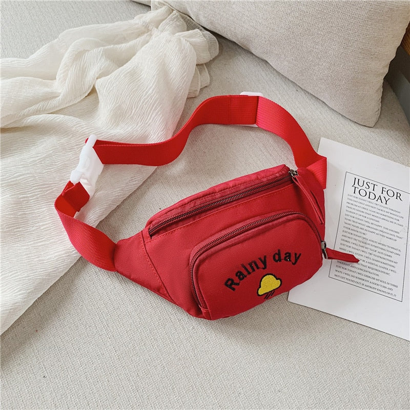 Kid Waist Bag For Girl Boy Cute Fanny Cartoon Dinosaur Chest Bag Children Belt Bag Money Pouch Baby Zipper Waist Pack Bum Bag