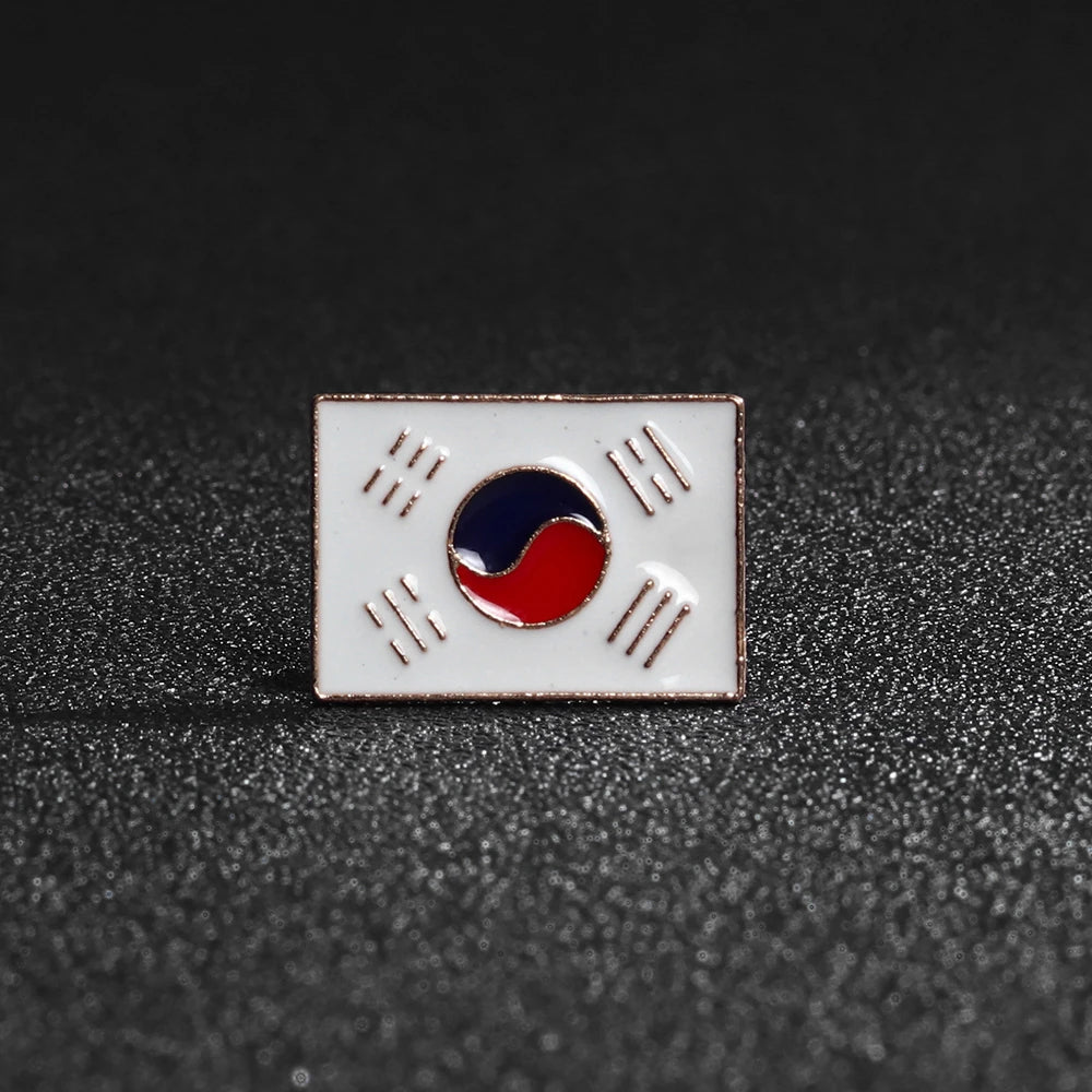 Korea, Italy, Germany, United States, Canada countries flag badge, wholesale