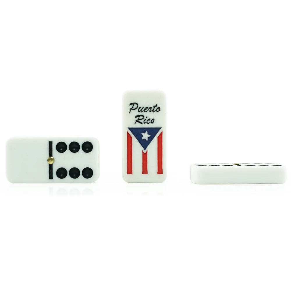 Double Six Puerto Rico Domino in Wood Box Play Table Game with Your Friends