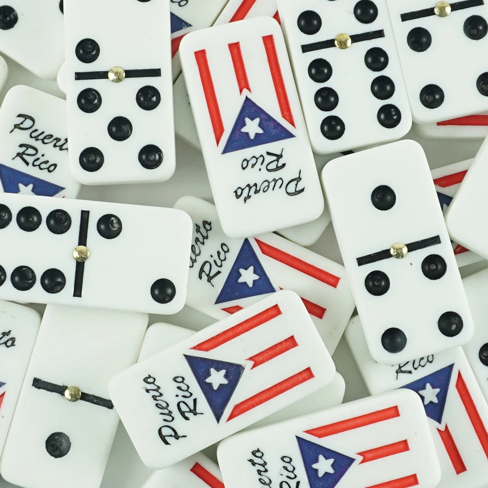 Double Six Puerto Rico Domino in Wood Box Play Table Game with Your Friends