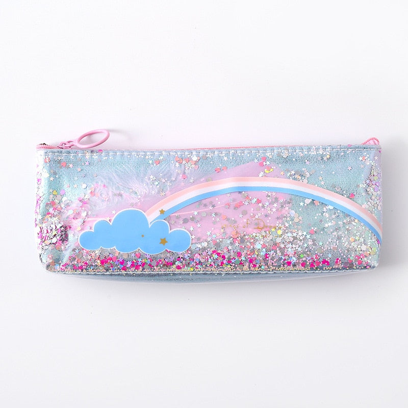 1 Pcs Kawaii Pencil Case Unicorn Wing Gift Estuches School Pencil Box Pencilcase Pencil Bag School Supplies Stationery