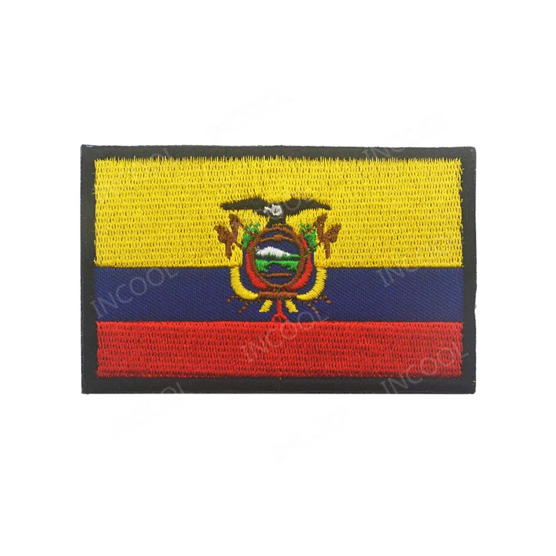 Embroidery Patches Ecuador Guatemala El Salvador Lithuania Belarus Spain Italy Germany France Poland Patch