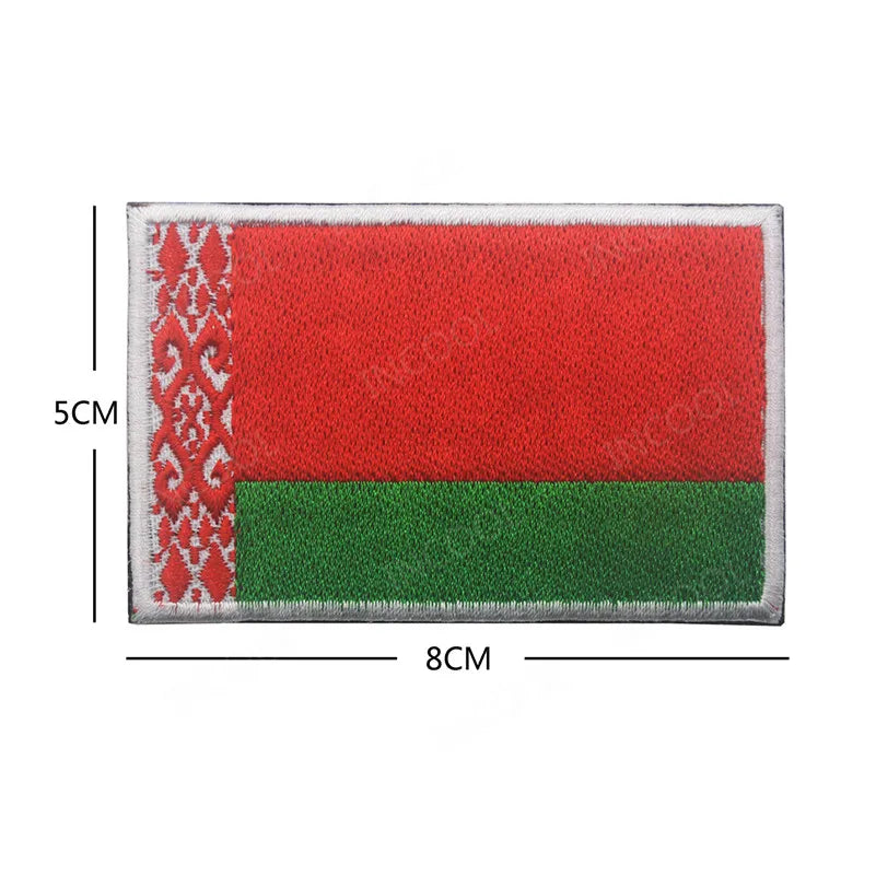 Embroidery Patches Ecuador Guatemala El Salvador Lithuania Belarus Spain Italy Germany France Poland Patch