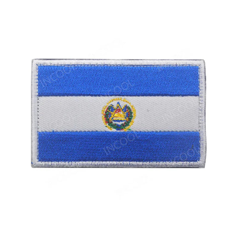 Embroidery Patches Ecuador Guatemala El Salvador Lithuania Belarus Spain Italy Germany France Poland Patch
