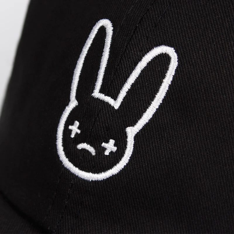 Rapper Reggaeton Artist Dad Hat Bad Bunny 100% Cotton Hats Snapback Unisex Baseball Caps Concert Hat Hip Hop Embroidery Hat