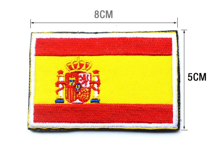 Embroidery Patches Ecuador Guatemala El Salvador Lithuania Belarus Spain Italy Germany France Poland Patch