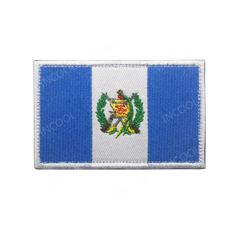 Embroidery Patches Ecuador Guatemala El Salvador Lithuania Belarus Spain Italy Germany France Poland Patch