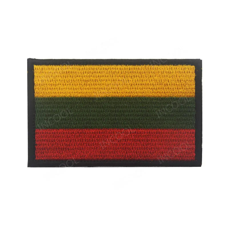 Embroidery Patches Ecuador Guatemala El Salvador Lithuania Belarus Spain Italy Germany France Poland Patch