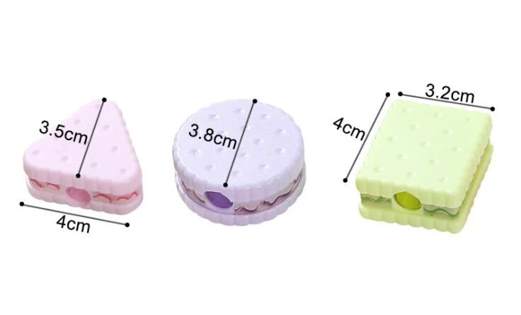 Lytwtw's Stationery  School Office Supplies Cute Cookie Sharpener For Pencil Creative Item back to school Lovely