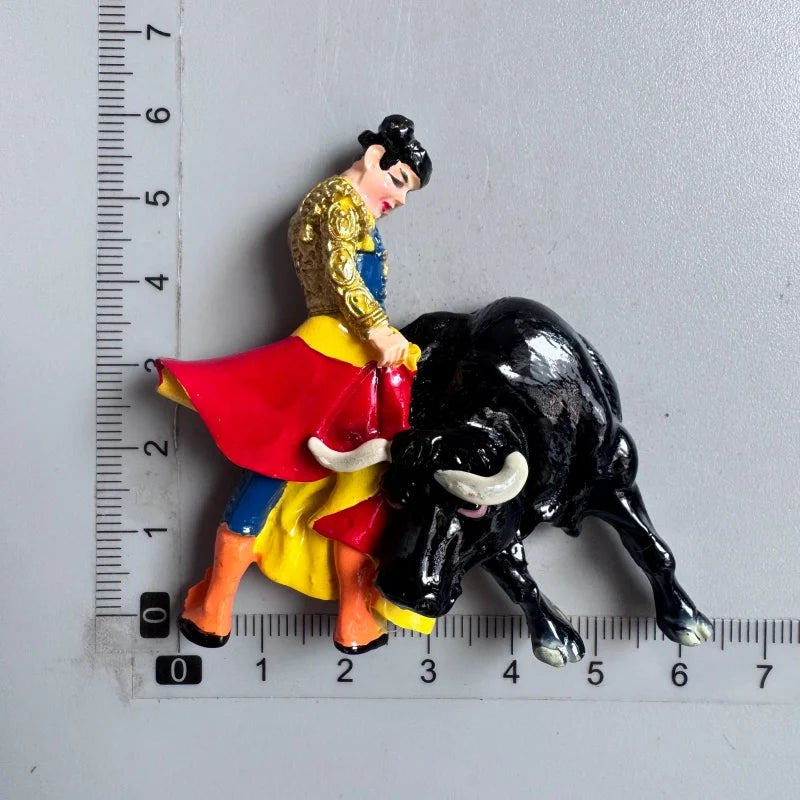 Spain Fridge Magnets Bullfighting flamenco dancers Barcelona ESPANA Tourist Souvenirs Magnetic Stickers Home Decoration Gifts