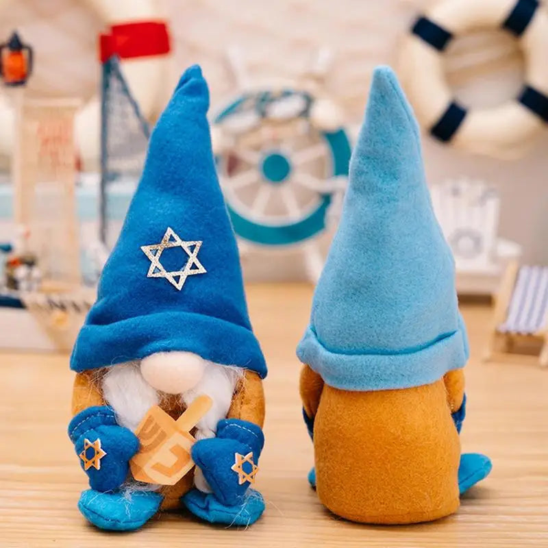 Hanukkah Gnomes Decorations Soft Doll Tabletop Ornament Hanukkah Dwarf Gnomes Decorations For Home Doll Tabletop Ornament